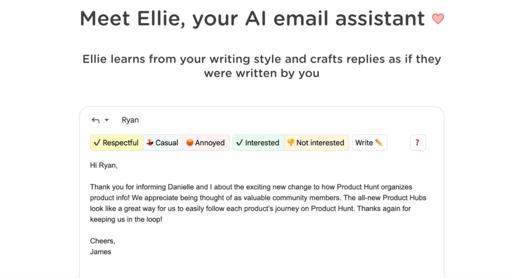 Ellie Assistant mail