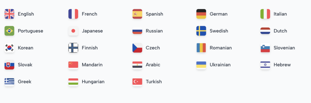 langues a apprendre avec parlai