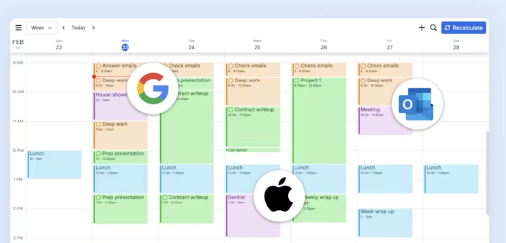 calendrier synchro google outlook apple